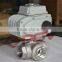 220v ac 60hz motorized thread 3 way full port ball valve