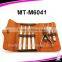 High end stainless still leather purse size manicure set