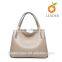 Terse stylish style multi pocket real leather handbag