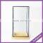 LGJ040 wedding party decoration glass candle holder with lid