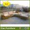 Outdoor L shape sofa set rattan outdoor furniture