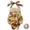 baby boutique outfit tassel fringe floral bubble romper