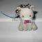 Keyring With Polyresin Mascot Decoration