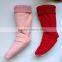 High Quality Winter Fleece Rain Knitted Top Boot Socks