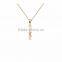 Two tone plated Filigree Cross pendant