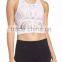 MGOO Hot Sale Sexy Ladies Slim Fit Crop Top Breathable Womens Sport Racer Back Tank Top