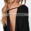 MGOO High Quality Stock Wholesale sweater designs for ladies Backless Party Sweater Long Sleeve Casual Wear JR8556