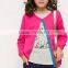 crew neck long sleeve jersey knit children wool sweater