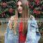 Runwaylover 132 Europe Style 2017 Women Fashion Short Style Embroidery Denim Jacket