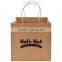 Wide Gusset Natural Kraft Takeout Bag - dimensions are 10.25" x 10" x 10" x 10" and comes with your logo.