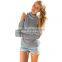 Off shoulder sweater Autumn fashion women oversize jumper knitted top pullover