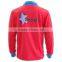wholesale contrast color long sleeve polo