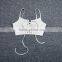 latest design girls top Polyester Crop Top and Lace Up Sleeveless Nightclub Top