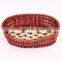Exquisite workmanship rattan dog cat bed Pure hand to build with cushion
