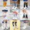 B40548A Low MOQ knee high knitted boys stockings smile stockings