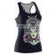 3D Black witch Print Women Ladies Sleeveless Vest Gothic Shirt