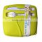 BPA free plastic lunch container box with knife and fork