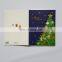 Factory low price musical led light custom Christmas greeting cards with battery