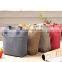 Linen Material Handle Women Lunch Cooler Bag Shopping Cooler Bag
