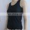 Plain black ladies sport tank tops