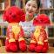 China 2018 new year dog plush toy new year mascot stuffed toy animal shape toy on sale