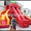 Best price inflatable water slide, inflatable three lane slide with turtle on the top for sale