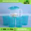 Bpa Free Colorful Plastic Cold Water Kettle Jugs With Meansure Scale Line And Lid
