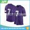Wholesale sublimation 100% polyester american football jersey custom
