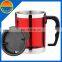 Personal advertising office/ thermo car cup with lid