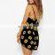 2016 Sexy Women Straps Sunflower Print Jumpsuits Casual Vintage Short Rompers Womens Jumpsuit Plus Size S-XXL