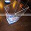 acrylic plastic led light ice bucket