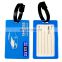 Customized design soft pvc luggage tag rubber loop