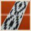 Wholsale Jacquard elastic stretch band/black and white webbings for clotheses