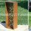 Landscape features corten steel pedestal for sale
