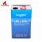 OEM printing industry rectangular metal tin can with plastic lid