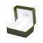 Best selling Green PU leather watch box custom logo leatherette watch box with factory factory price