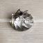 GT15-25 436131-0002 38.58/52.02mm 6+6 blades turbocharger milling/aluminum 2618/billet compressor wheel for 452204/454061/454135