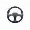 PU/PVC/Carbon car steering wheel with red line