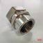 BRASS 304 STRAIGHT FEMALE CONNECTOR CNC MACHINED