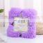 Wholesale popular microfiber polyester blanket korean polar fleece in stock lots