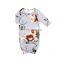 Newborn Baby Stylish Brushed Silkmilk Flower Printing Baby Sleep Gown Clothes Wholesale Baby Girls Sleeping Bags.