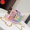 4colors Designer Single Shoulder Fashion Sequin Glitter Shiny Cross Body Handbag rainbow Women Chain Bag