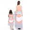 2019 Spring summer family matching clothing mommy and child long maxi dress solid stripes patchwork women dresses