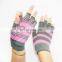 cotton pvc anti-slip yoga gloves