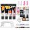 4 pieces poly gel nail extension set base top coat with nail sequins slip solution gift box package