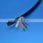 High Quality PUR sheath  Internet Provider Copper Cat5e Cable 4 Pairs 24Awg Utp Cat5e