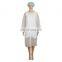 Wholesale Custom Cheap Visitor Gown Nonwoven blouse Medical Doctor PP Disposable Lab Coats Cheap Blue White Lab Coat Uniform