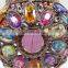 Moroccan Lantern lamp multi color crystal metal table lamp wholesale indian lamp metal lantern candle holders