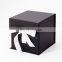 Black square cube custom eco-friendly 17.5cm magnetic lid gift boxes packaging