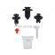 Fasteners Universal Auto Bumper Rivet Car Clips Retainer Mixed Automobile Plastic Fastener PE Plastic Bags 500pcs/bag Colorful